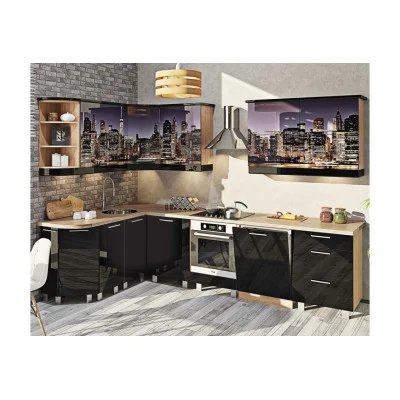 Kitchen "Painted high gloss with printing" KX-6749